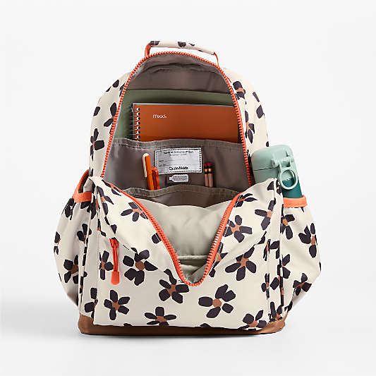 Wild Blooms Large Kids Backpack with Side Pockets