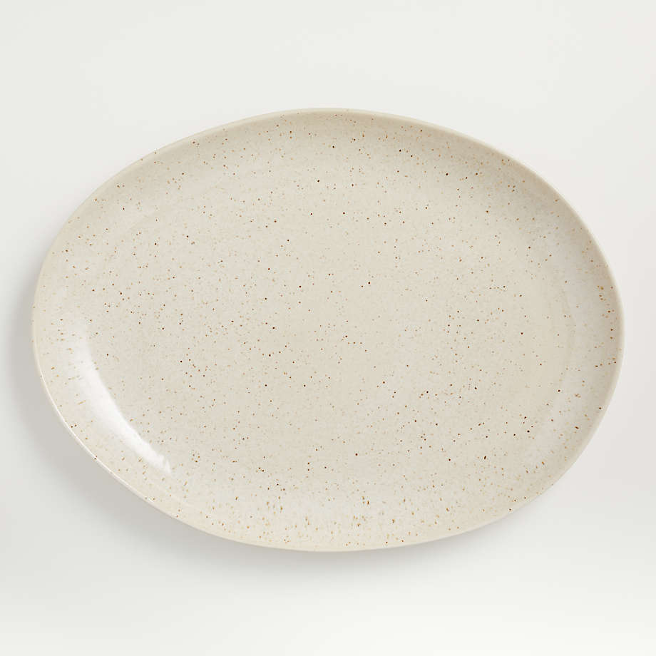 Wilder Large Oval Platter + Reviews | Crate & Barrel