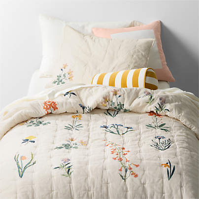 Wildflower Organic Cotton Voile Twin XL Quilt