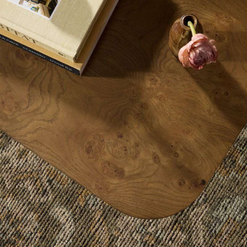 Wilfred Burl Wood 63" Rectangular Coffee Table - image 2 of 8