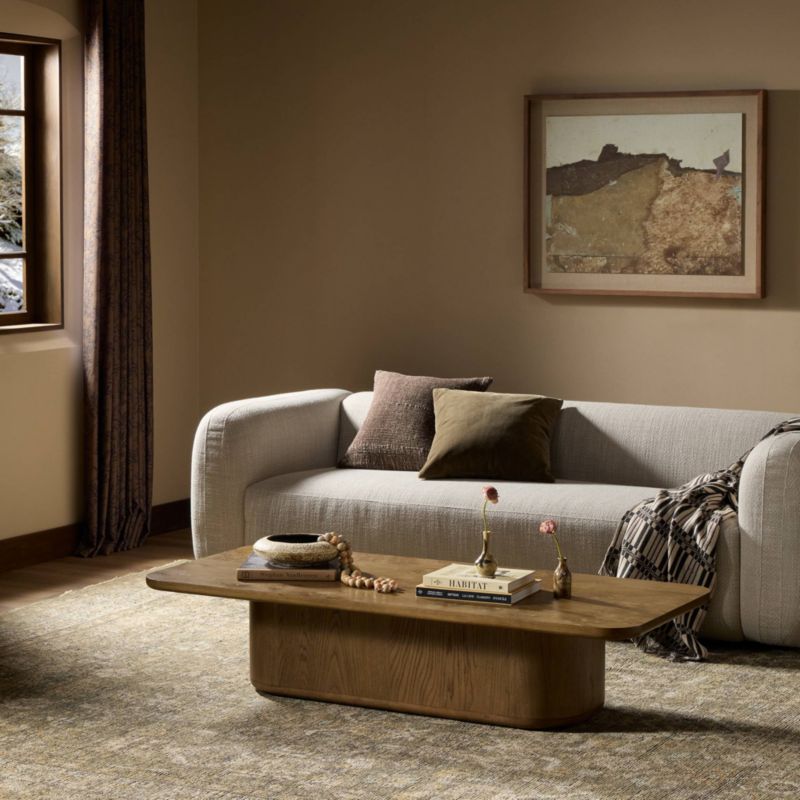 Wilfred Burl Wood 63" Rectangular Coffee Table - image 1 of 8