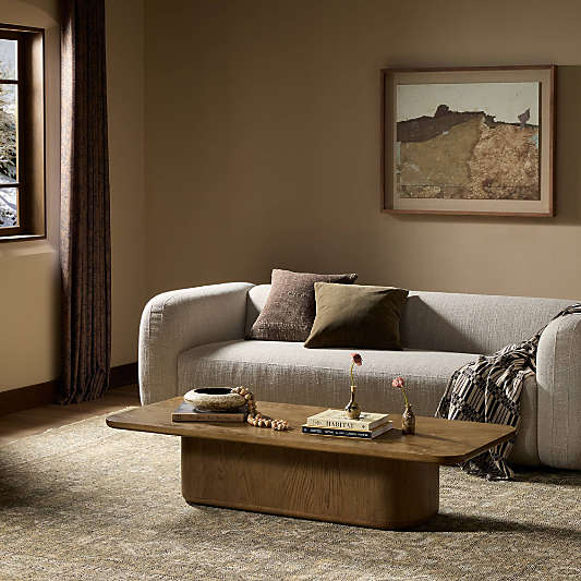 Wilfred Burl Wood 63" Rectangular Coffee Table