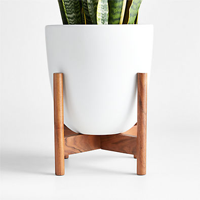 View Willis  13.5" x 15.75" Medium White Ceramic Planter details