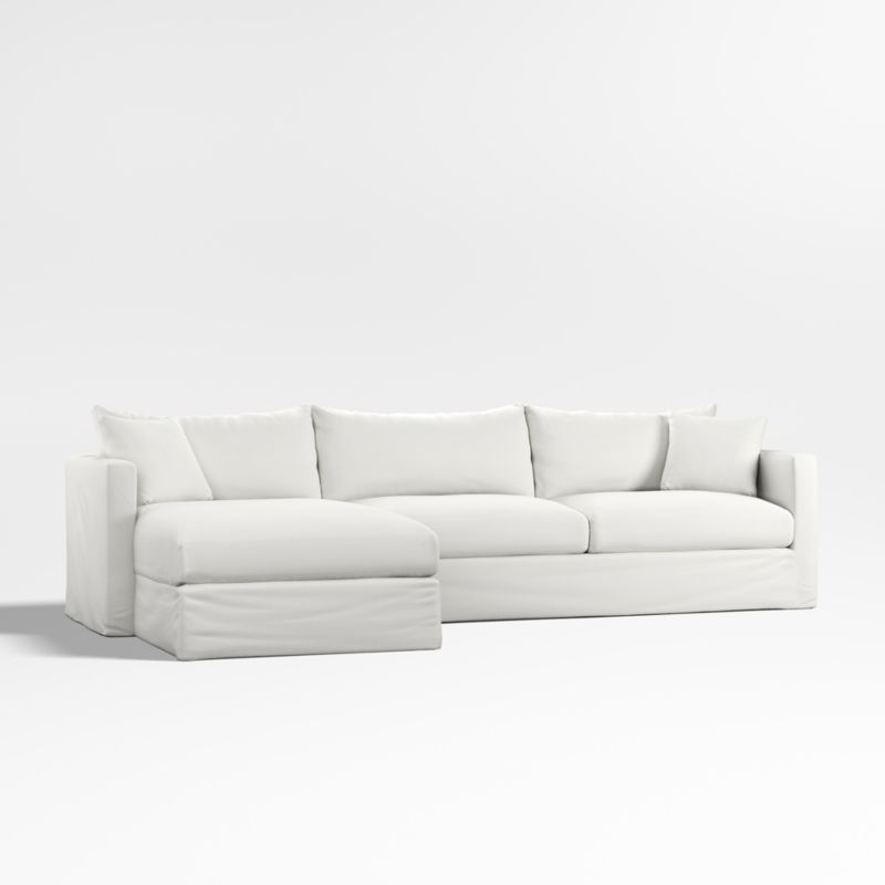 Willow II Slipcovered 2-Piece Left-Arm Chaise Sectional Sofa - image 1 of 7