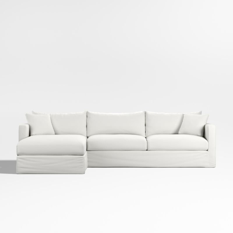 Willow II Slipcovered 2-Piece Left-Arm Chaise Sectional Sofa - image 3 of 7