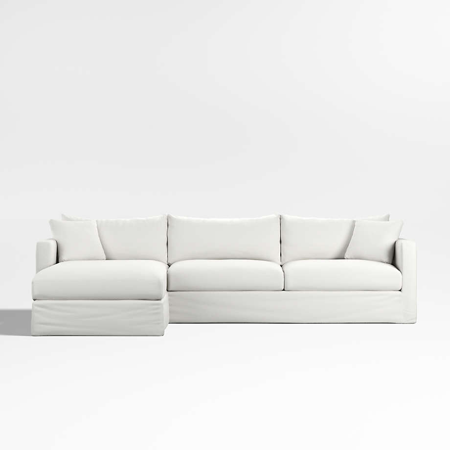 Crate & barrel willow outlet sofa