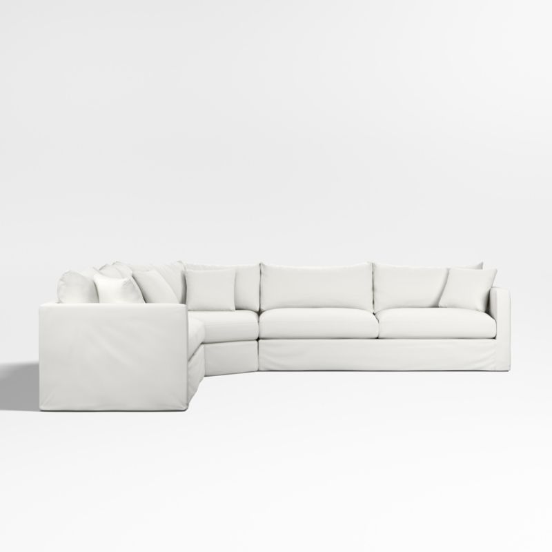 Willow II Slipcovered 3-Piece Wedge Sectional Sofa - image 5 of 7