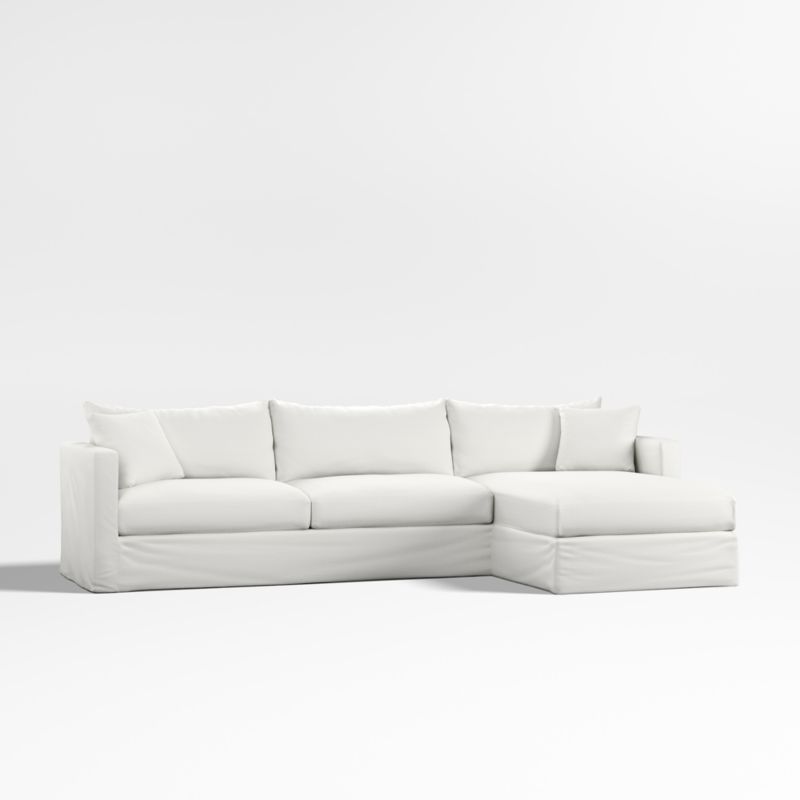 Willow II Slipcovered 2-Piece Right-Arm Chaise Sectional Sofa - image 2 of 6