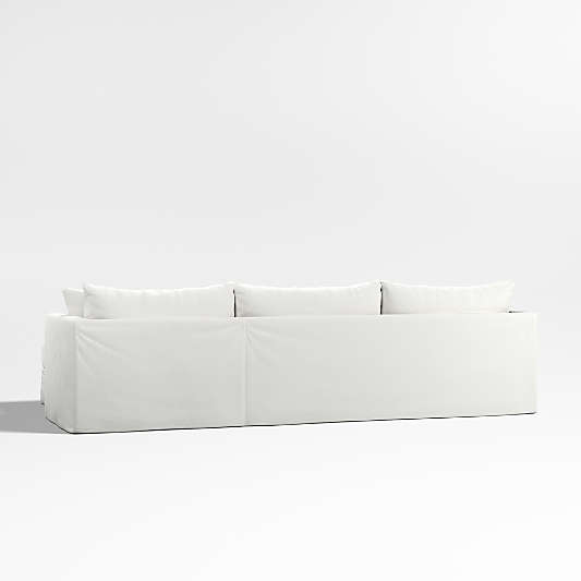 Willow II Slipcovered 2-Piece Right-Arm Chaise Sectional Sofa