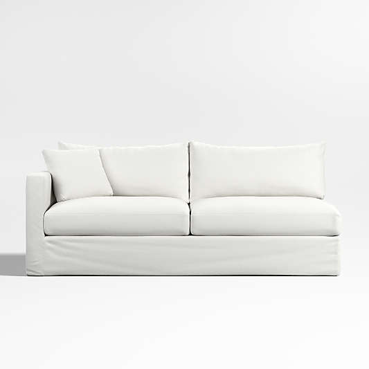 Willow II Slipcovered Left-Arm Sofa Sectional Piece