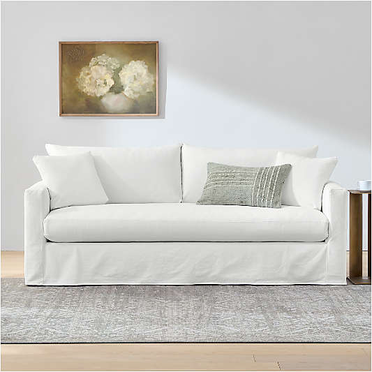 Willow II Slipcovered Bench Queen Sleeper Sofa