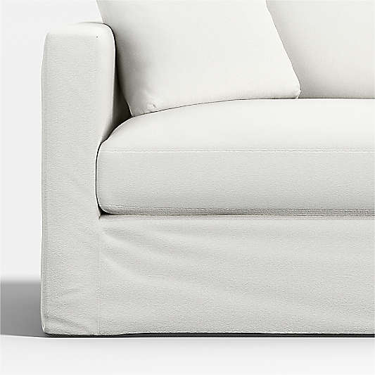 Replacement Slipcover for Willow II Left-Arm Bench Sofa Slipcovered Sectional Piece