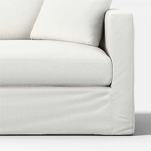 Replacement Slipcover for Willow II Right-Arm Bench Sofa Slipcovered Sectional Piece