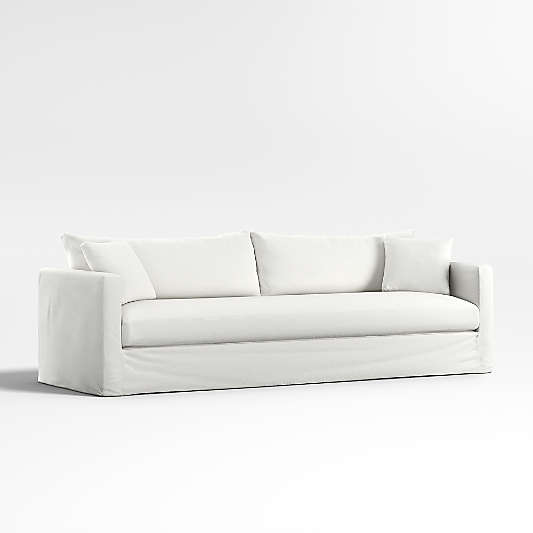 Willow II 103" Slipcovered Bench Grande Sofa