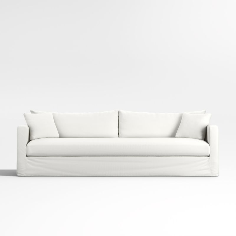 Willow II 103" Slipcovered Bench Grande Sofa - image 0 of 6