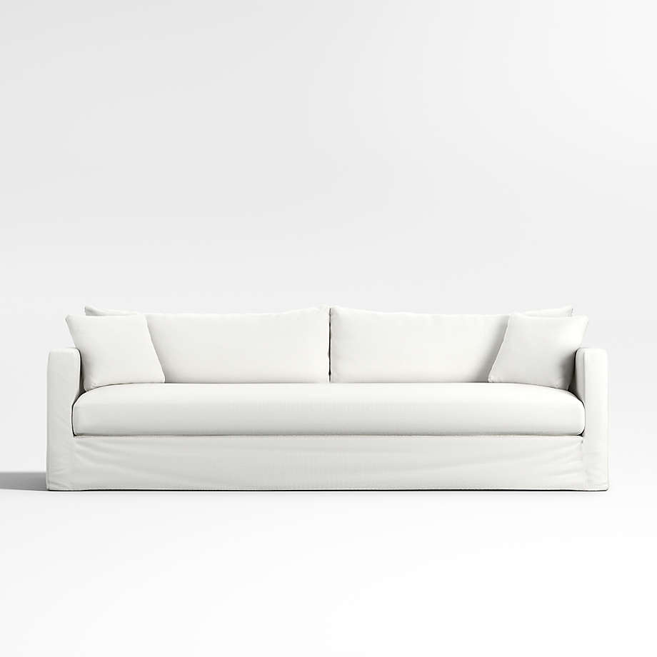Willow II 103" Slipcovered Bench Grande Sofa + Reviews Crate & Barrel