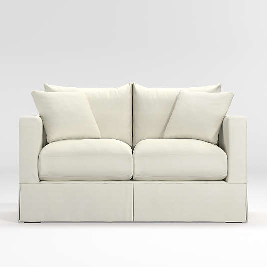 Willow Modern Slipcovered Loveseat