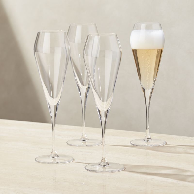 Willsberger 9-Oz. Champagne Glasses, Set of 4 + Reviews | Crate & Barrel