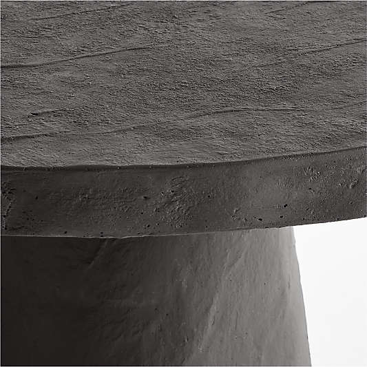 Willy 32" Charcoal Brown Pedestal Bistro Table by Leanne Ford