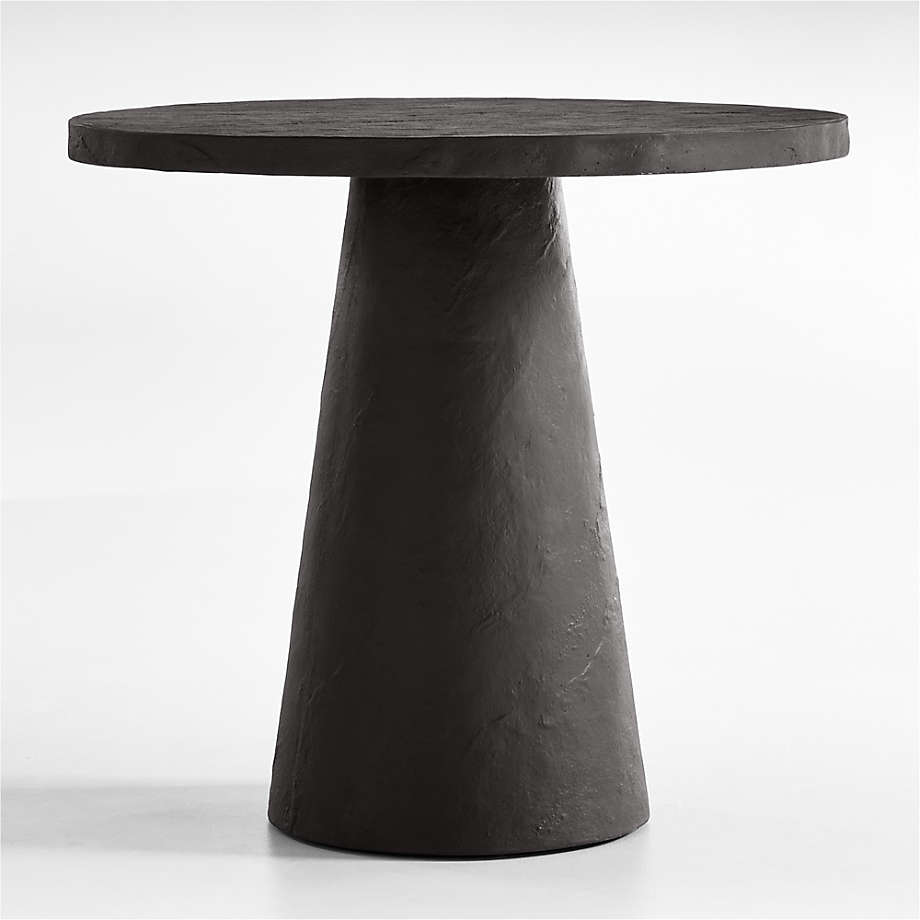 Willy Charcoal Brown Pedestal Bistro Table by Leanne Ford + Reviews