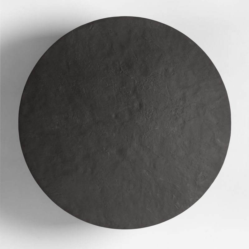 Willy Charcoal Concrete 44" Round Pedestal Coffee Table by Leanne Ford