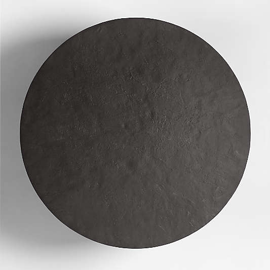 Willy Charcoal Concrete 44" Round Pedestal Coffee Table by Leanne Ford