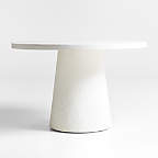 View Willy 48" White Pedestal Dining Table by Leanne Ford - image 1 of 5