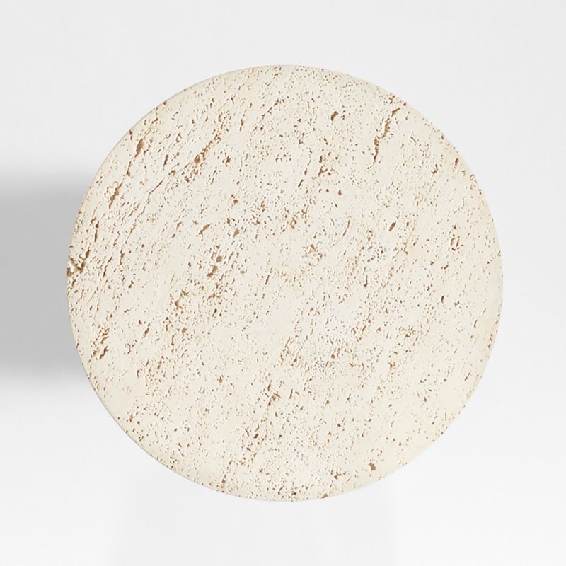 Willy Faux Travertine Resin End Table by Leanne Ford - image 8 of 11