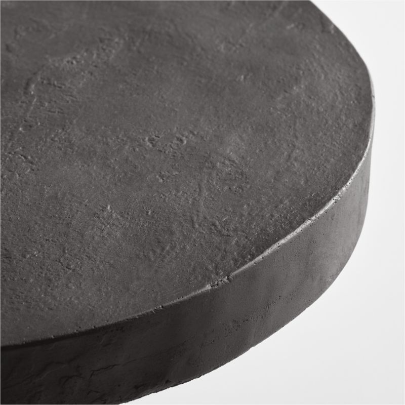 Willy Charcoal Brown Round Pedestal Side Table by Leanne Ford - image 8 of 19