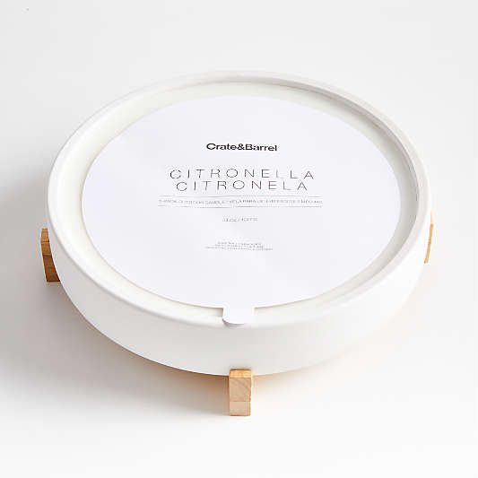 Wilmette 5-Wick Citronella Candle with Wooden Stand