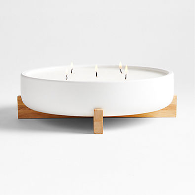 View Wilmette 5-Wick Citronella Candle with Wooden Stand details