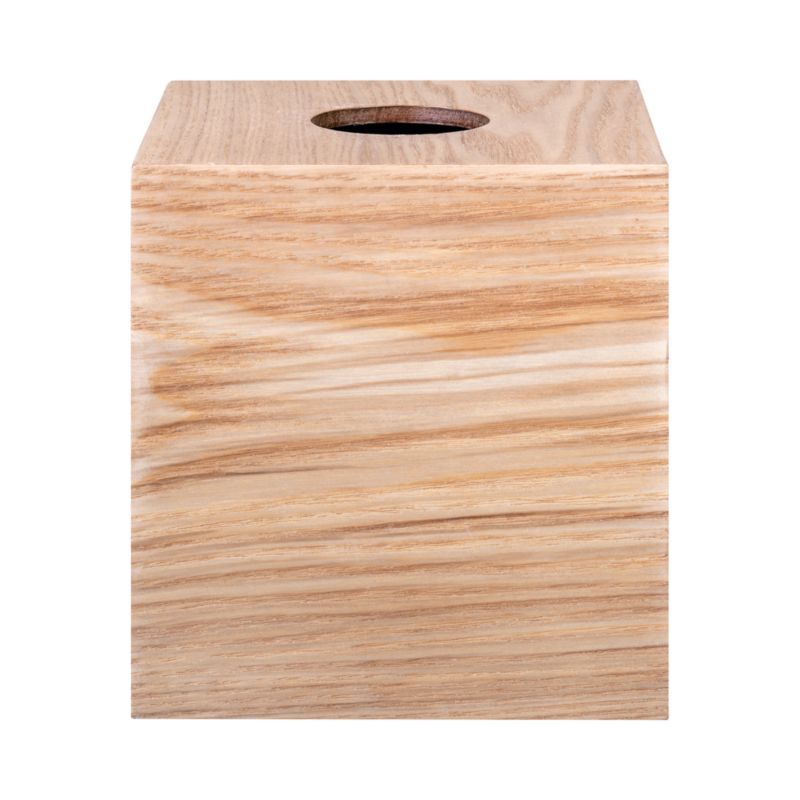 Blomus Wilo Wood Square Tissue Box Cover - image 2 of 3