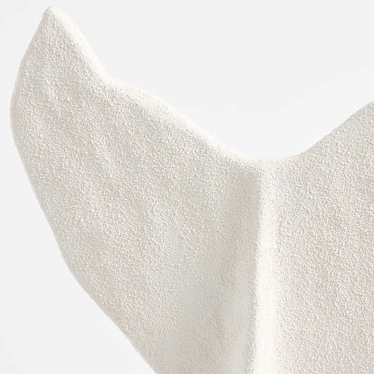 Wiluna White Ceramic Decorative Whale Tale