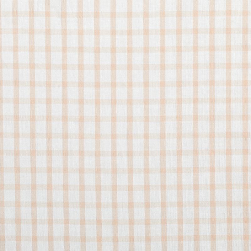 84" Pink Organic Cotton Windowpane Plaid Curtain Panel - image 4 of 5