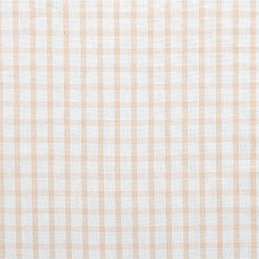 63" Pink Organic Cotton Windowpane Plaid Curtain Panel