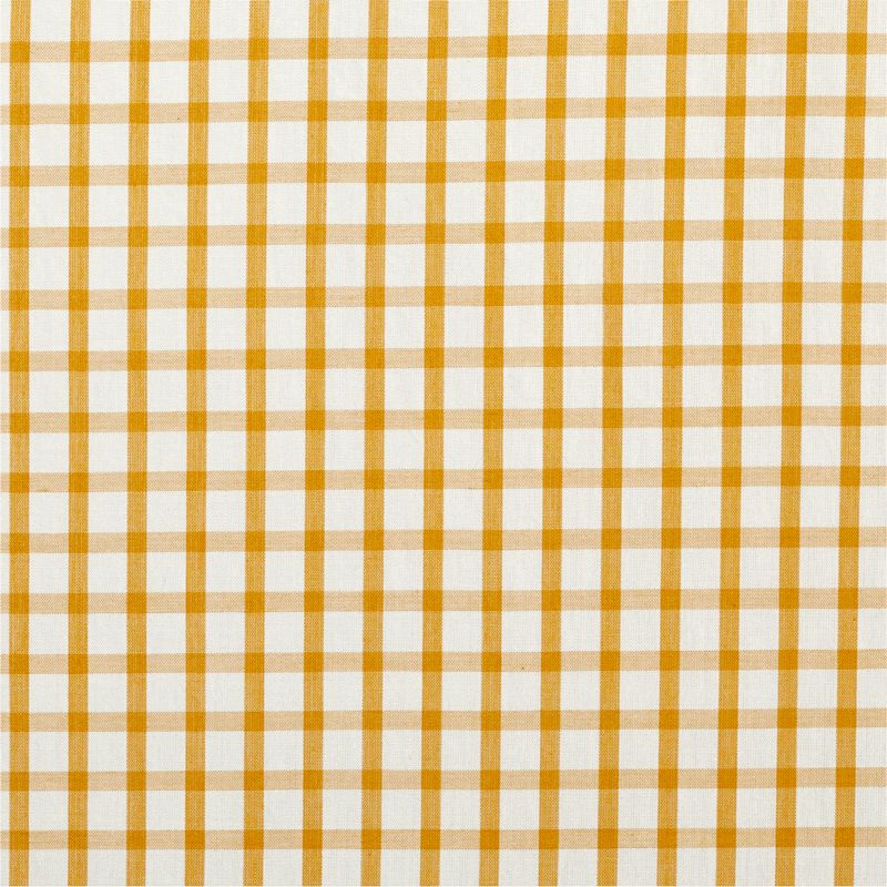 84" Yellow Organic Cotton Windowpane Plaid Curtain Panel - image 3 of 4