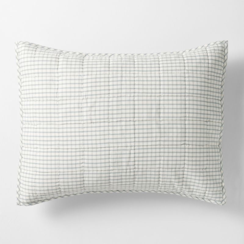 Kids Windowpane Plaid Cotton Pillow Sham