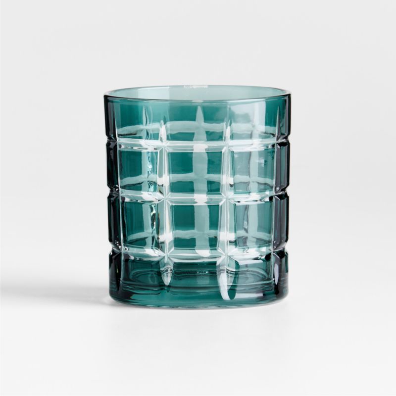 Windowpane 11-Oz. Green Double Old-Fashioned Glass - image 6 of 7