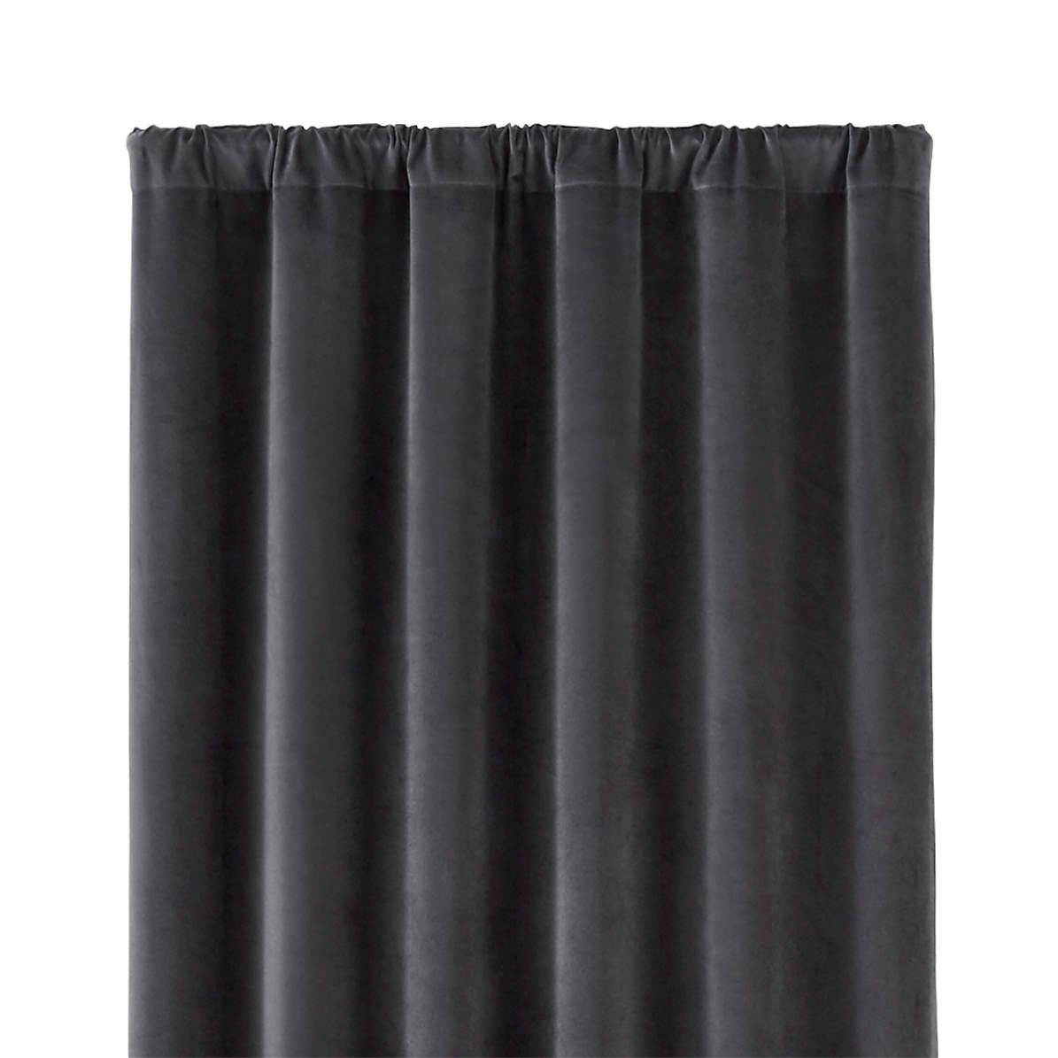 Windsor Dark Grey 48 X96 Curtain Panel, Black Faux Leather Curtain Panels