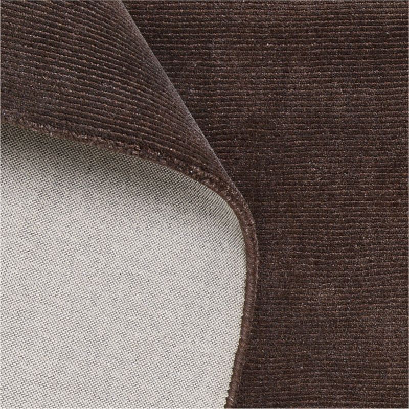 Windsor Wool Handwoven Deep Brown Area Rug 6'x9' - image 1 of 4