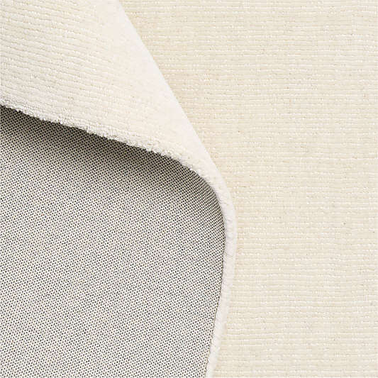 Windsor Wool Handwoven Ivory Rug Swatch 12"x18"