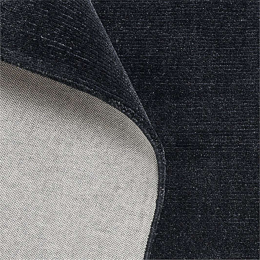 Windsor Wool Handwoven Navy Rug Swatch 12"x18"