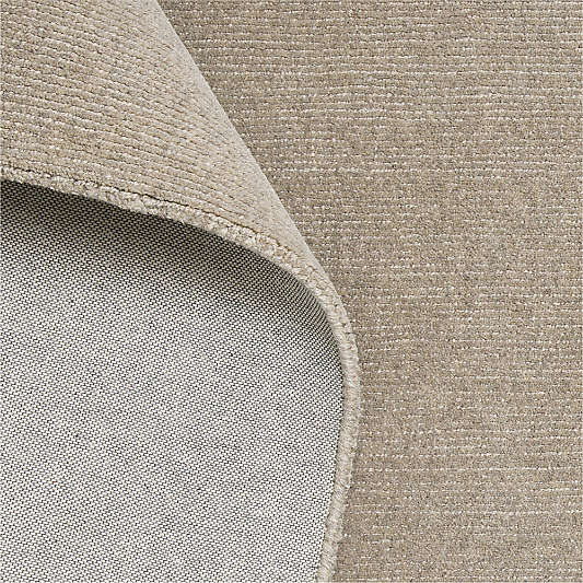 Windsor Wool Handwoven Taupe Rug Swatch 12"x18"