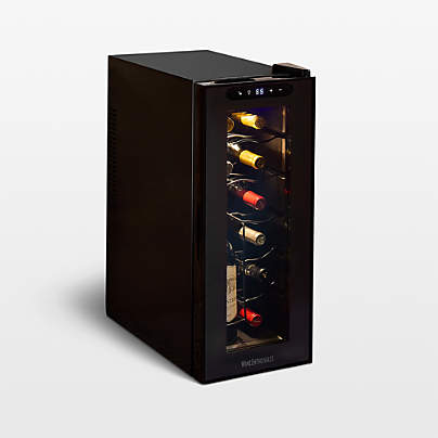 Wine Enthusiast 12-Bottle Wine Fridge with Upright Bottle Holder