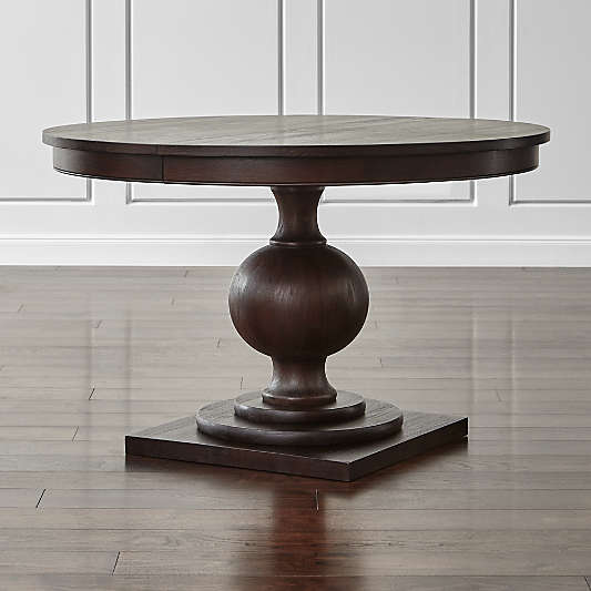 Winnetka 48" Round Dark Mahogany Extendable Dining Table