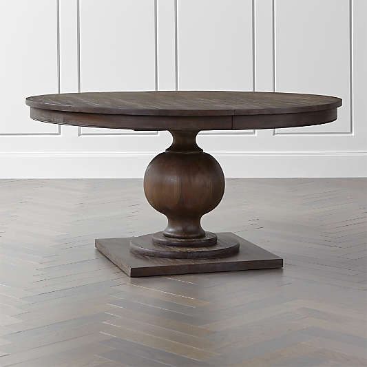 Winnetka 60" Round Light Mahogany Extendable Dining Table