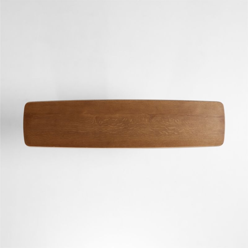 Winslow 70" Asymmetrical Brown Oak Wood Console Table by Jake Arnold