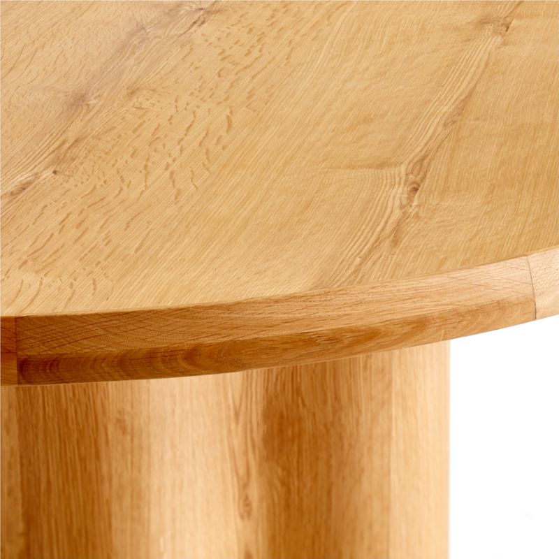 Winslow 60" Knotty Natural Oak Wood Round Dining Table by Jake Arnold