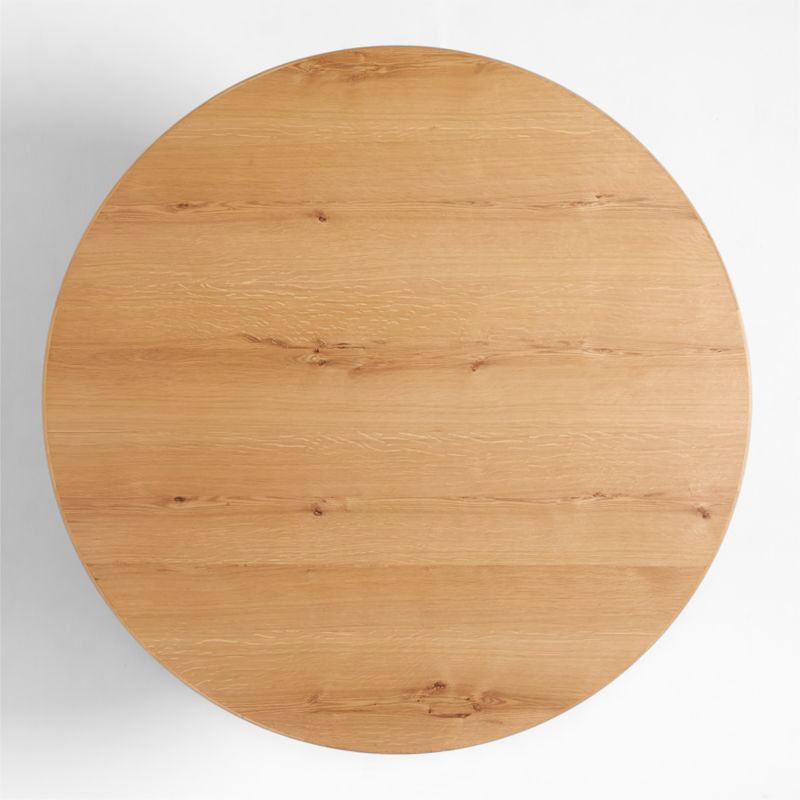 Winslow 60" Knotty Natural Oak Wood Round Dining Table by Jake Arnold