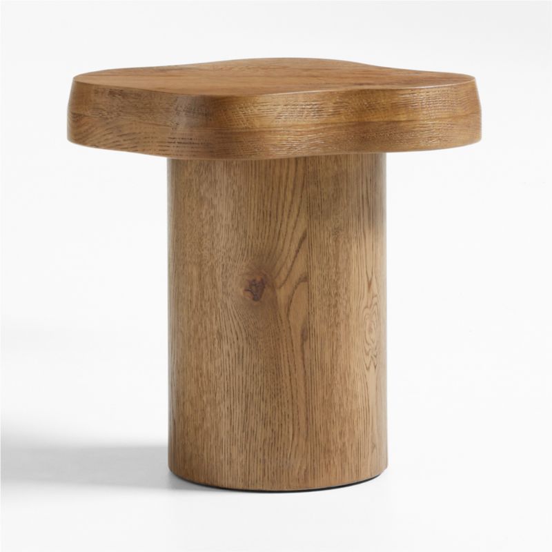 Winslow Oak Wood Side Table by Jake Arnold - image 9 of 14